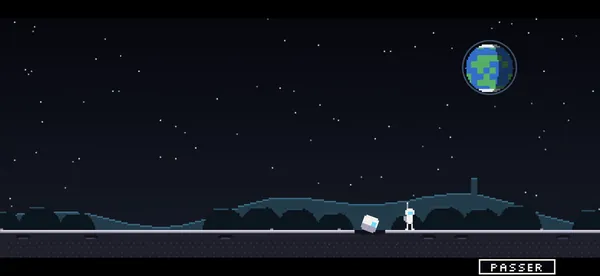 La capsule écrasée sur la lune